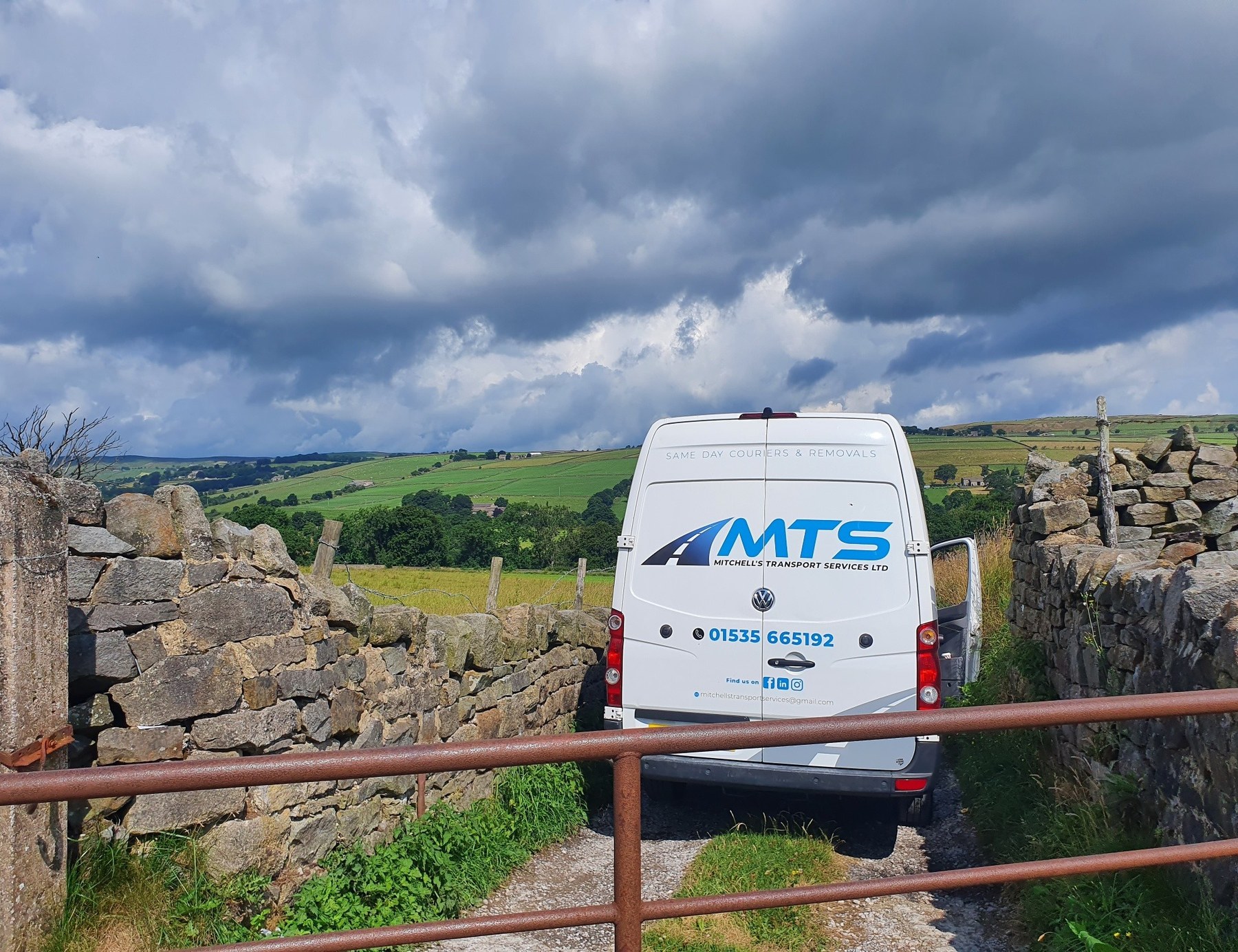 MTS vehicle at an industrial site
