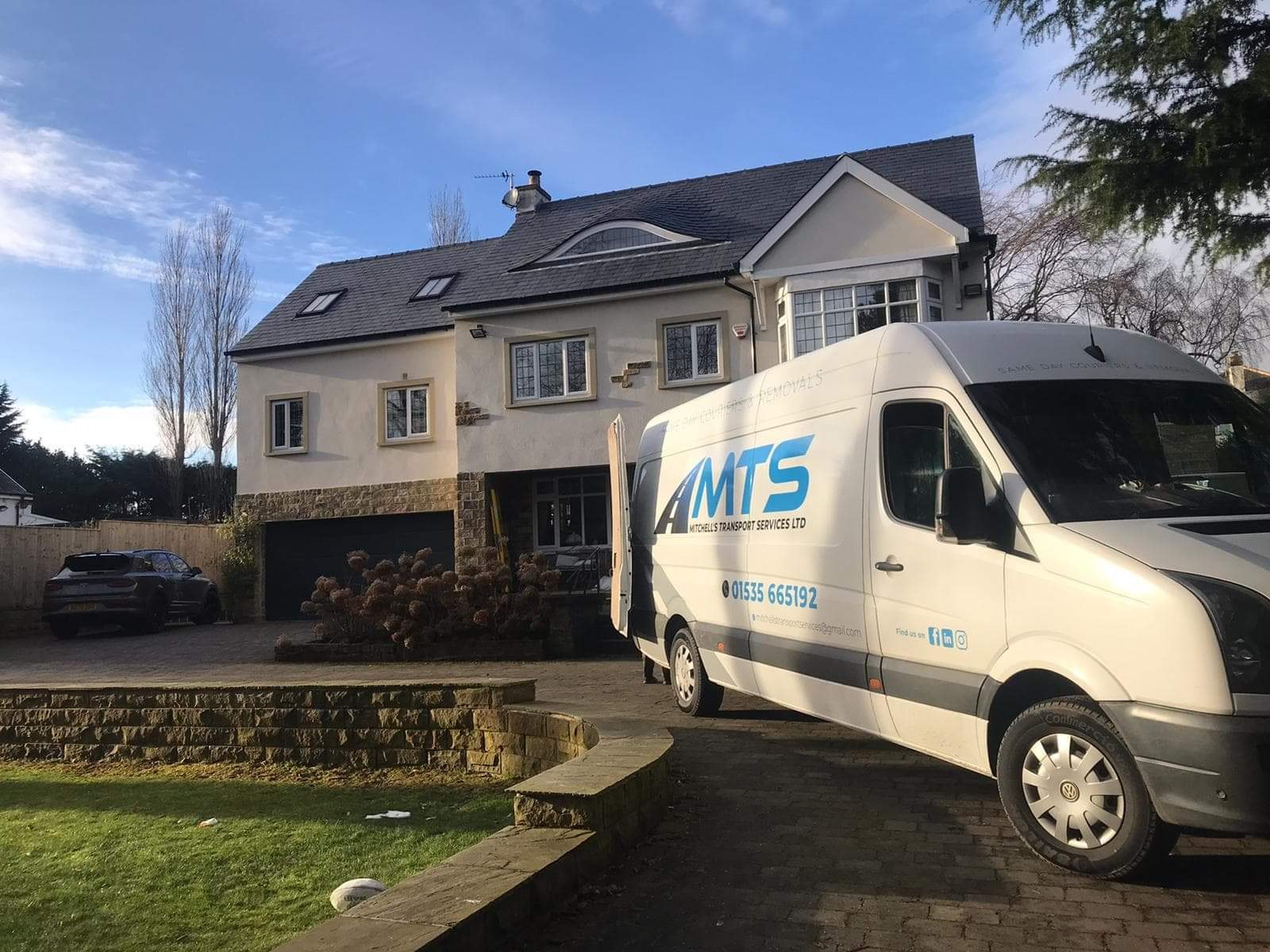 MTS vehicle on a rural road